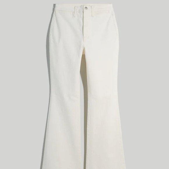 Madewell Perfect Vintage Flare High Rise Tile White Size 23 - Picture 6 of 11